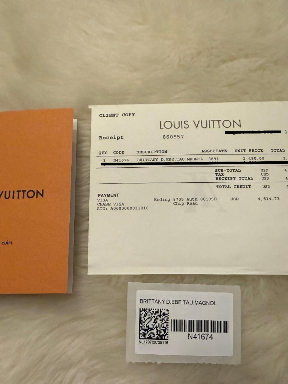 LOUIS VUITTON Brittany Bag in Damier Ebène Canvas 100% Authentic - Picture 10 of 10